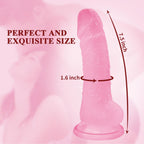 7.5 '' Realistic Big Dildo,Flexible Penis with Curved Shaft and Balls for Vaginal G-spot and Anal Play, Body-Safe Material Silic