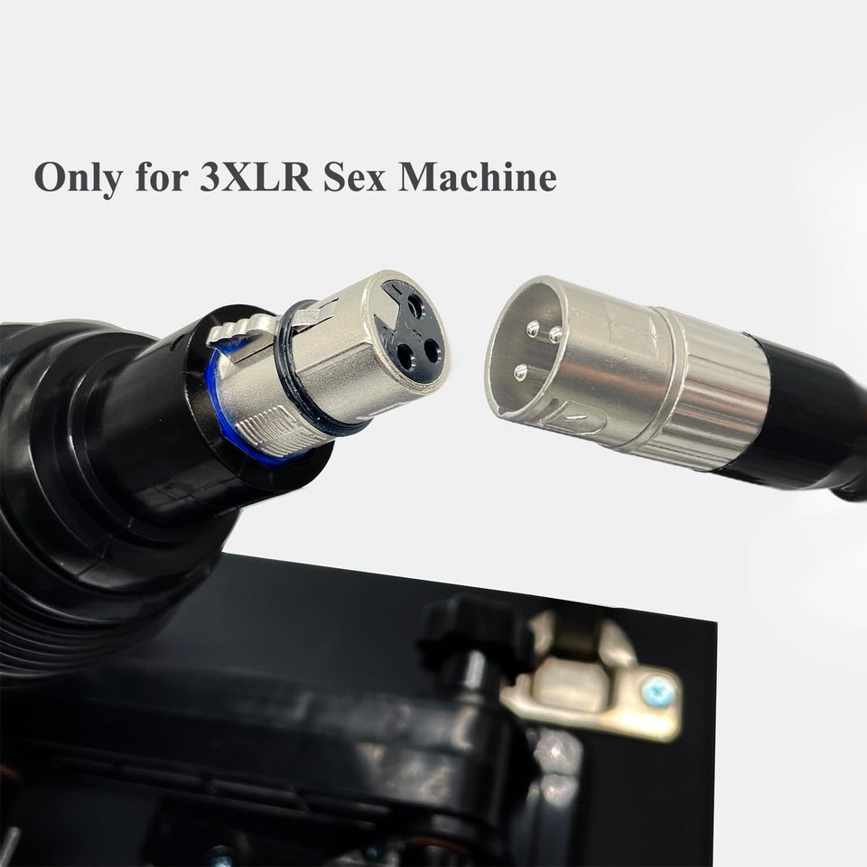 TenFruit 3XLR to 3XLR Connetor with Spring Extension Rod Sex Machine Device Attachements 3XLR Adapter for 3XLR Dildo Masturbator
