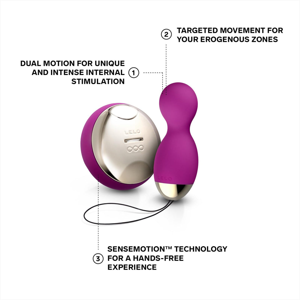 Hula Beads, Twisting, Turning And Vibrating Pleasure Beads (Kegel Balls For Women) Vibrator Egg Ben Wa Balls Wireless Remote Control, Deep Rose