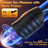 Male Sex Toys for Men - Male Masturbator Penis Training Vibrator with APP Control, Vibrating Sex Toy Strokers Glans Trainer Stim
