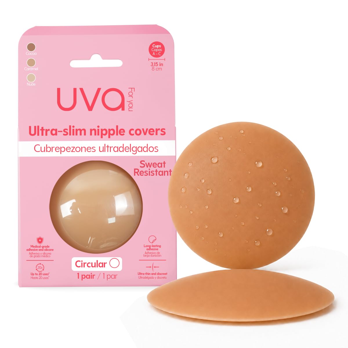 UVA Circular Nipple Covers Cocoa