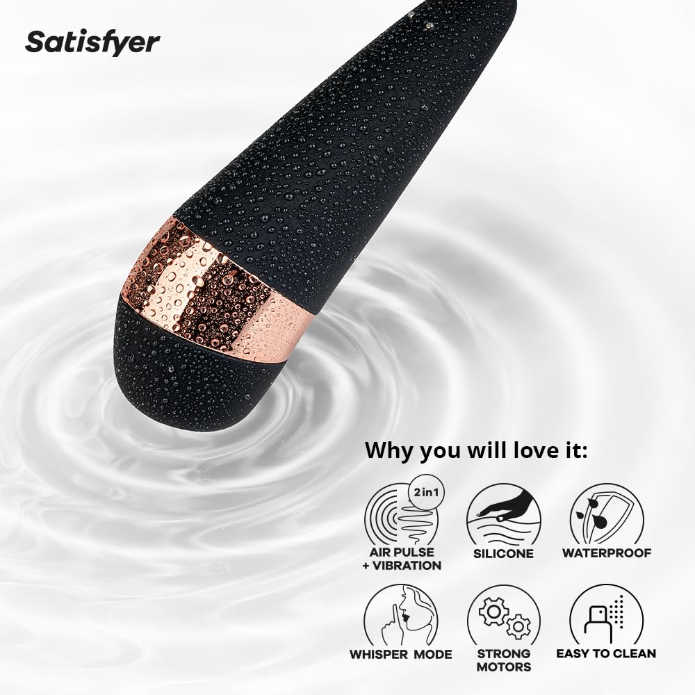 Satisfyer Pro 3 Airpulse Clitoris Stimulating Vibrator  Noncontact Clitoral Sucking Pressurewave Technology  Vibration  Wa