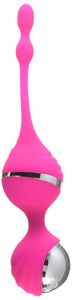 (D) ADAM & EVE PLEASURE KEGEL BALLS PINK VIBRATING