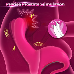 Diggle Motion Prostate Massager, Adult Anal Sex Toy Prostate Vibrator with 10 Vibrating & 10 Digging Modes, Butt Plug for Male &