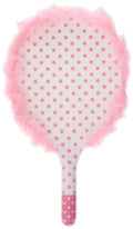Hott Products Horny Honey Pank Paddle W/Vibe Handle, White With Pink Polka Dots