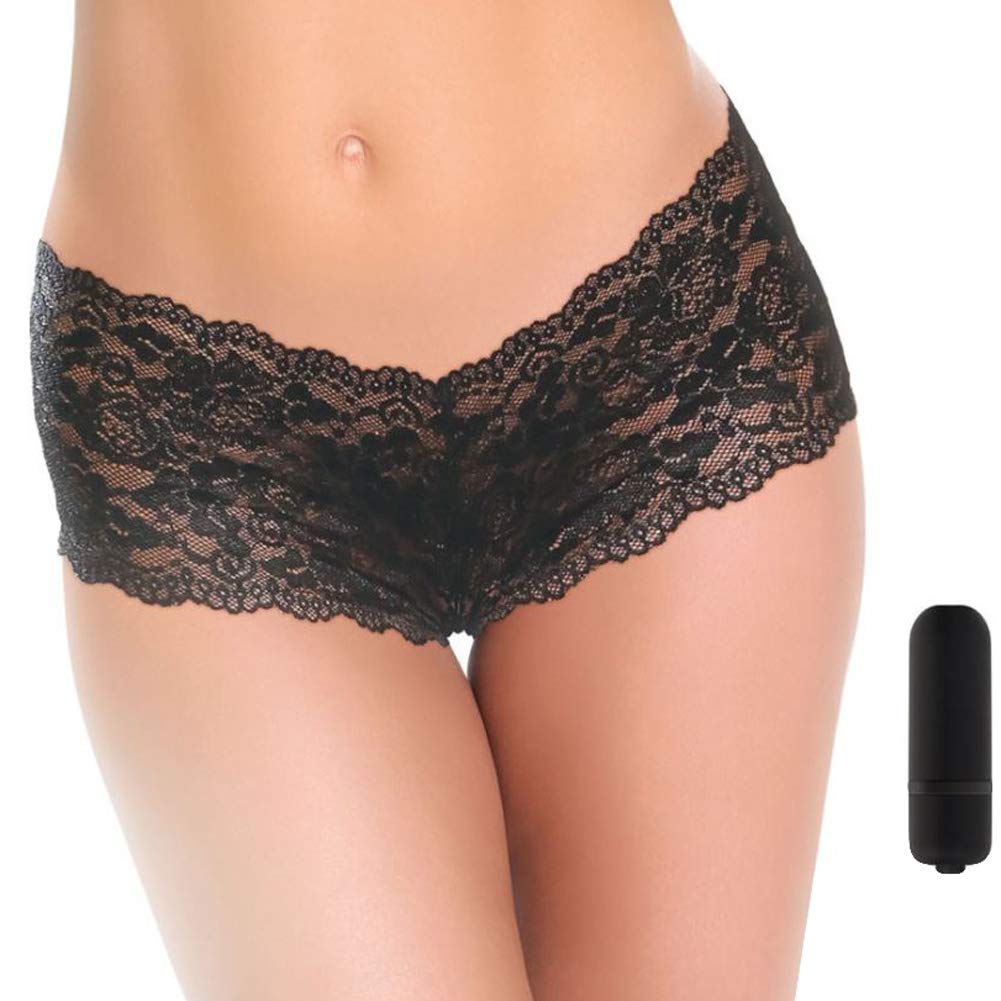 (D) Adam & Eve Cheeky Vibratin Panty W/ Bullet Plus Size