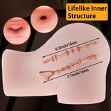 5.5lb Sex Doll Male Masturbator with Anal Vagina Sex Stroker Realistic Big Butt Brown Sex Dolls Pocket Pussy Ass Masturbator Lif