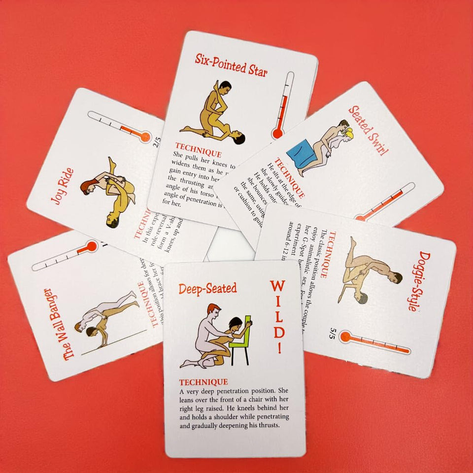 Medicle Sex Position Cards for Adult Couples - 52 Sexual Positions in a Sexy Poker Card Game for Foreplay and Fun Adult Sex Game