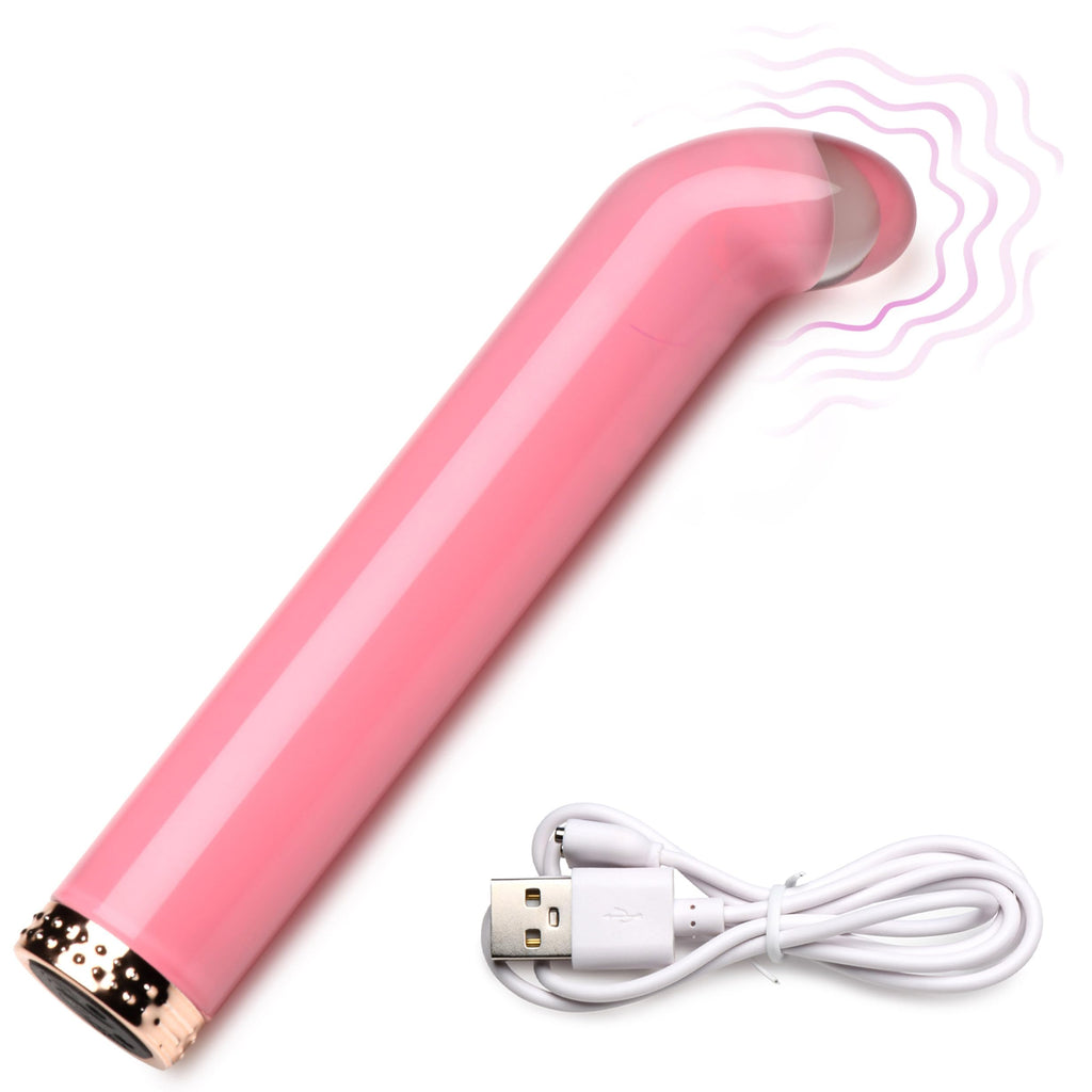 Prisms Vibra Glass 10X Curved Glass Bullet-Pink