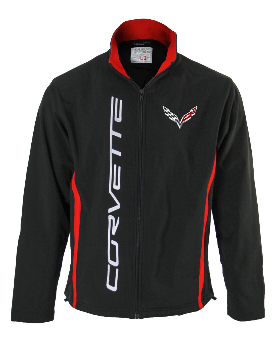 GM Chevrolet Unisex Bonded All-Season Jacket (Corvette, XX-Large)