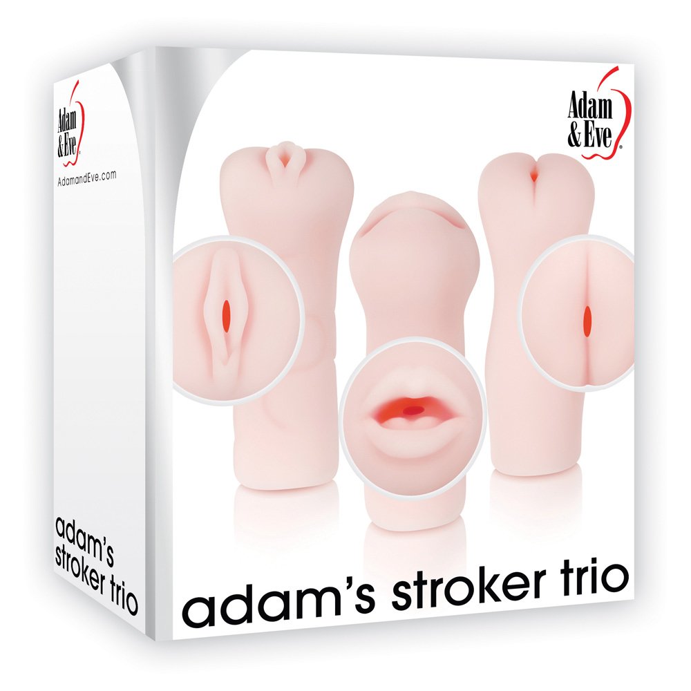 Evolved Novelties Adam And Eve Adams Stroker Trio, Flesh
