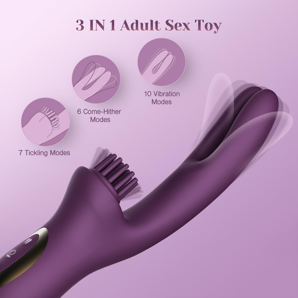 Tracy'S Dog Come-Hither Clitoral Tickling Rabbit Vibrator - Women Sex Toys For G Spot Clit Nipple Stimulation - Adult Toys For F