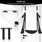 BDSM Door Sex Toys Sex Swing Bondage Slave Leather Soft Plush Sex Slings with Adjustable Straps, Hanging Door Handcuffs Leg Rest