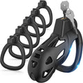 Yivans Male Chastity Device Cock Cage, Lightweight Chastity Cage Body-Safe Resin+ABS Penis Cage for Men with 3 Different Sizes R
