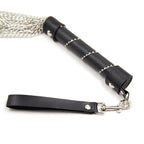 Sex Bondage Toy Whip with Stainless Steel Tassel Chain Sm Sex Role Play Training Whip Sex Toy for Couple Flriting Whip for BDSM