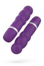 B Swish Bcute Classic Pearl Beaded Bullet Vibrator, Battery Operated, Intimate Portable Personal Massager With 5 Vibration Patterns, Travel-Size Clitoral Stimulator, Royal Purple