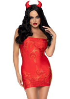 3 Pc Bedazzled Devil, Includes - Med/Lge / Red