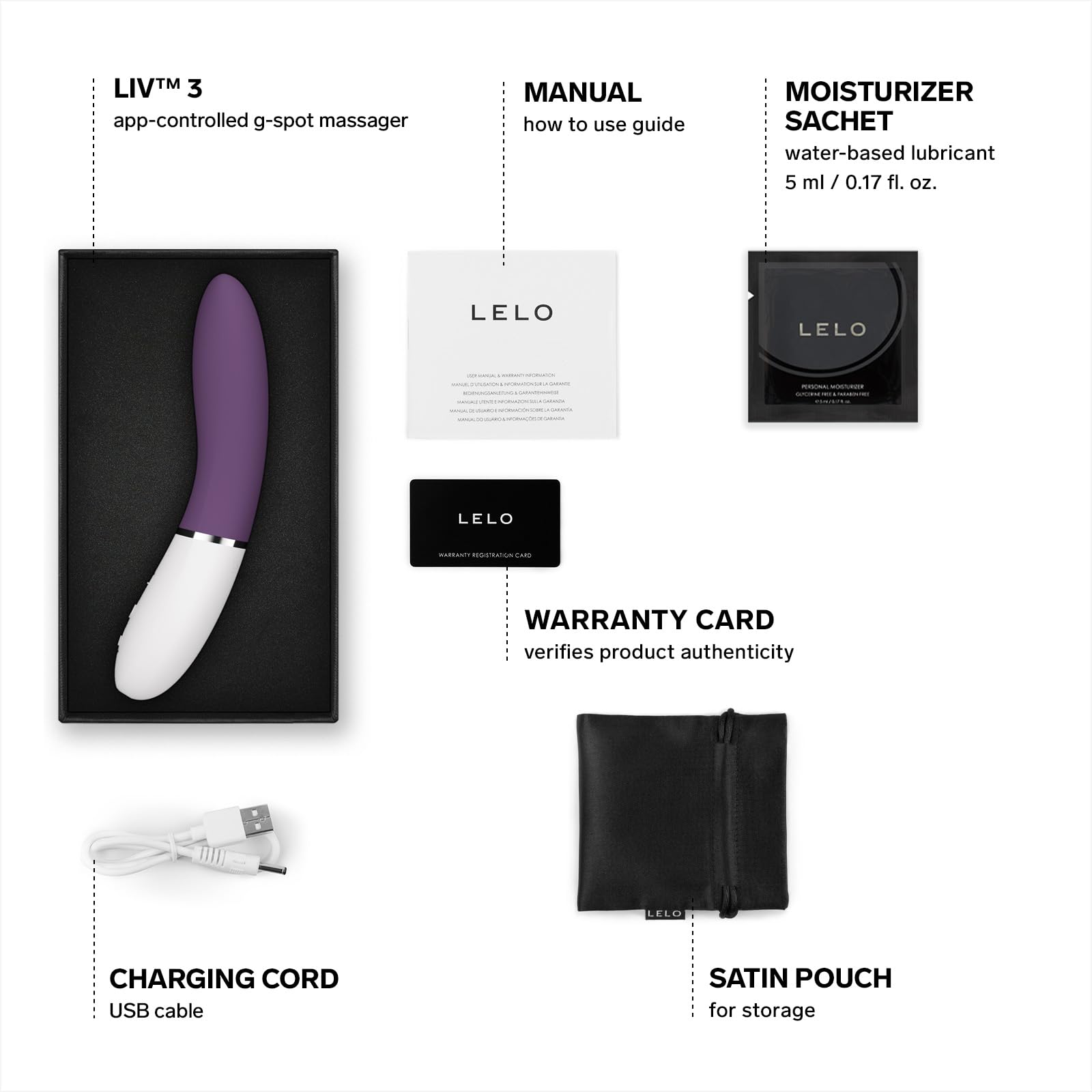 Lelo Liv 3 App G-Spot Vibrator Plum