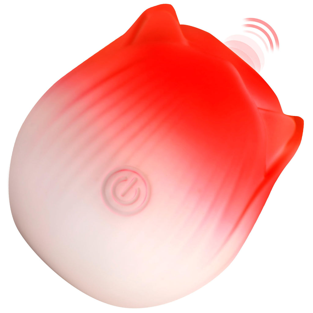 Pulsing Petals Throbbing Rose Stimulator - Red