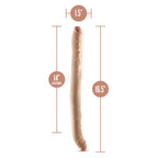 Dr Skin Plus - 16.5 Posable Double Dong - Beige ''