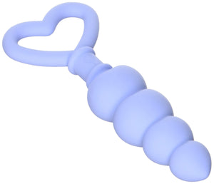 (D) Sex In The Shower Blue Silicone Heart Beads