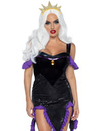 2 Pc Sultry Sea Witch, Include - Medium / Blk/Purple