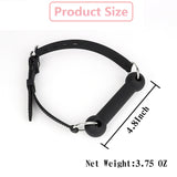 Leather Restraints Ball Mouth Plug Silicone Bondage Ball Gag Bondage Restraints Bite Gag Adult Sex Toys Leather Bondage Toys Fau