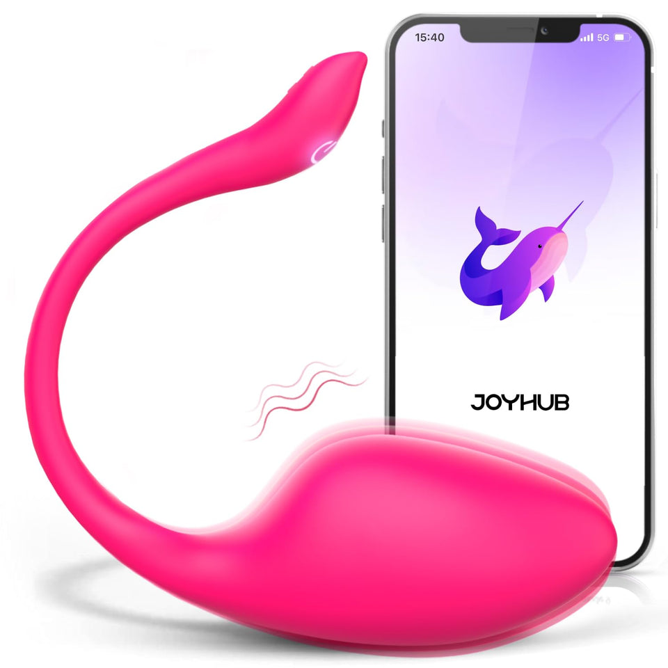 ECRVOM Sex Toys Vibrator for Women Men - Wearable Panty Dildo Vibrators with 9 Vibrations, G spot Clitoral Anal Vibrators, Rose