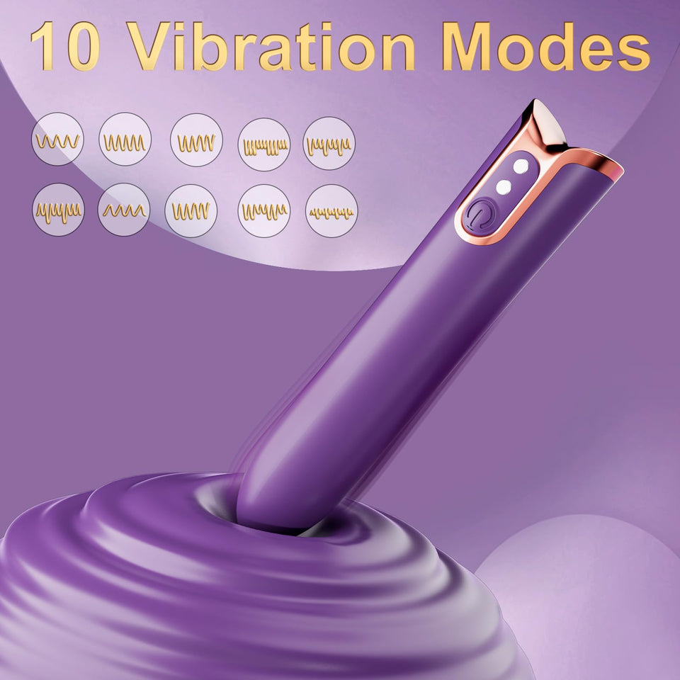 Adult Sex Toys Bullet Vibrator - Clitoral G spot Sex Stimulation with 10 Vibrating Modes, Rechargeable Mini Finger Vibrator Fema
