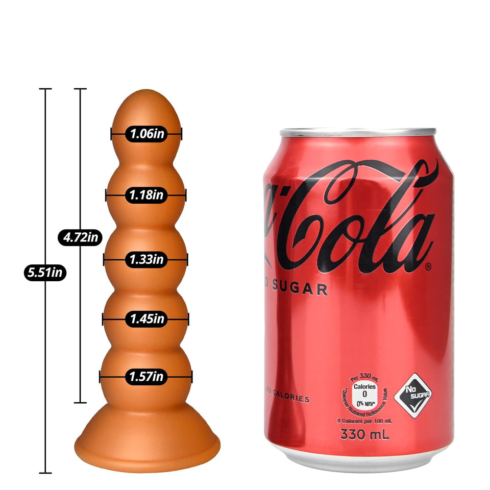 5 Sizes Anal Beads Butt Plug G-spot Dildo Soft Prostate Massager Vaginal Stimulation Strong Suction Cup Liquid Silicone Anal Str