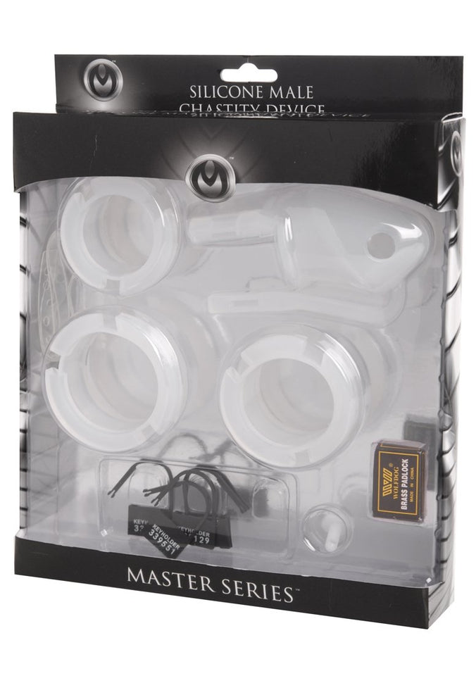 Master Series Sado Chamber Silicone Male Chastity Device