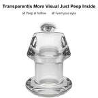 Tabuy Hollow Anal Plug Vaginal Dilator Speculum, TPE Transparent Anal Plug Anal Speculum Vaginal Stretcher Tunnel Anal Dilator B