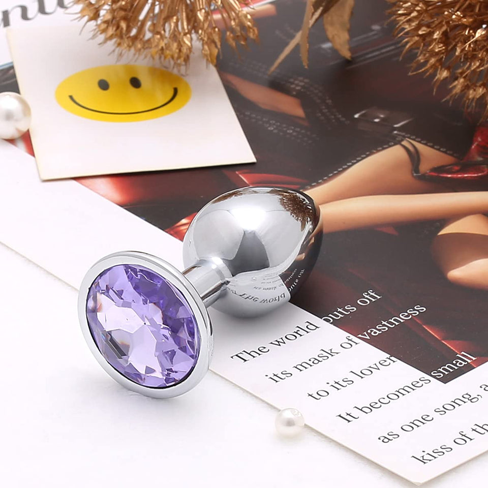 Akstore Small Fetish Anal Plug Butt Personal Sex Massager(Light Purple)
