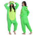 Wishliker Adult Frog Onesie Animal Pajamas Halloween Cosplay Costume Women Men One Piece