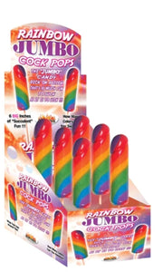 Rainbow Jumbo Cock Pops (6/Dp)