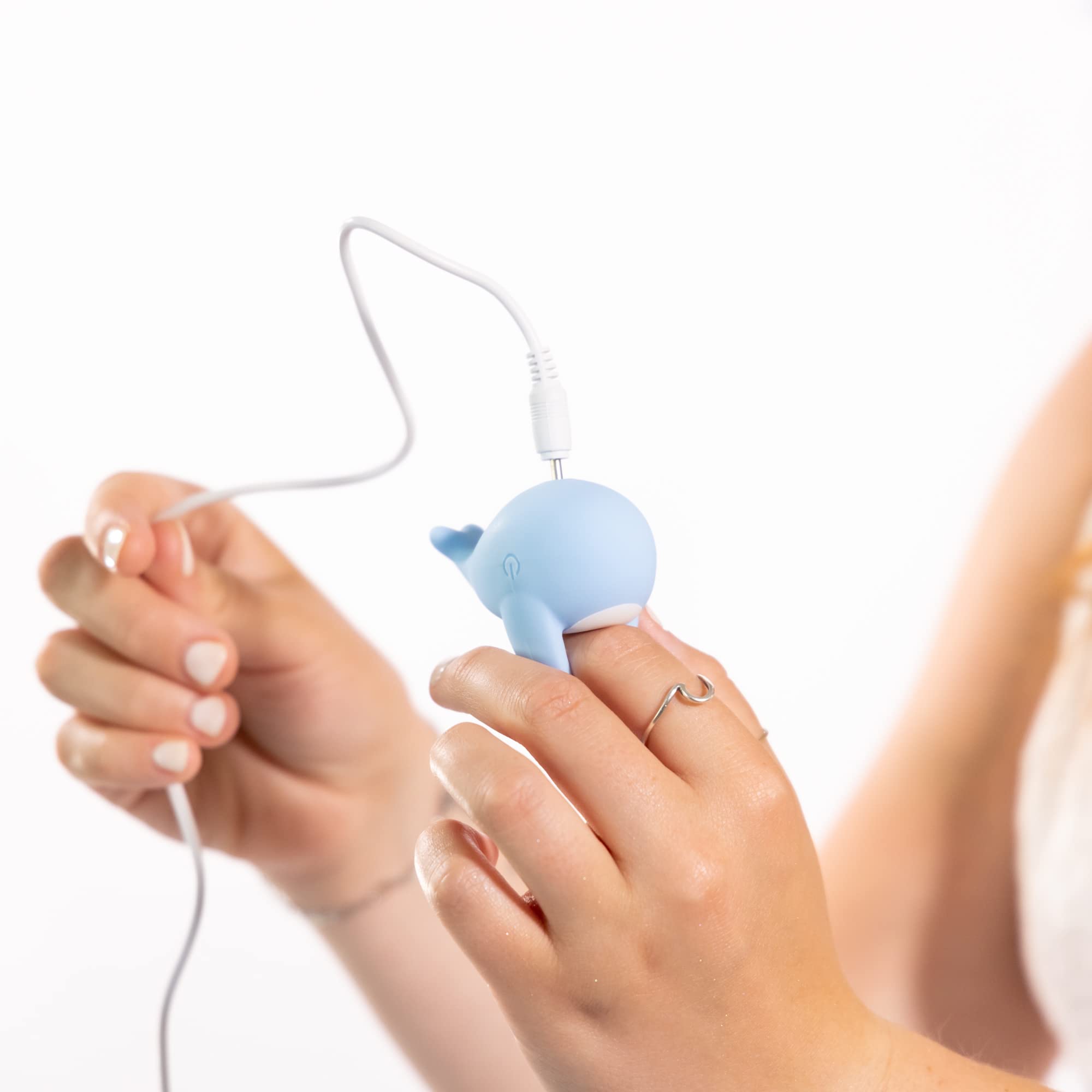 Natalie's Toy Box Heavenly Humpback Finger Bullet Vibrator, Rechargeable Waterproof Massager for Clitoral, Vaginal or Nipple Sti