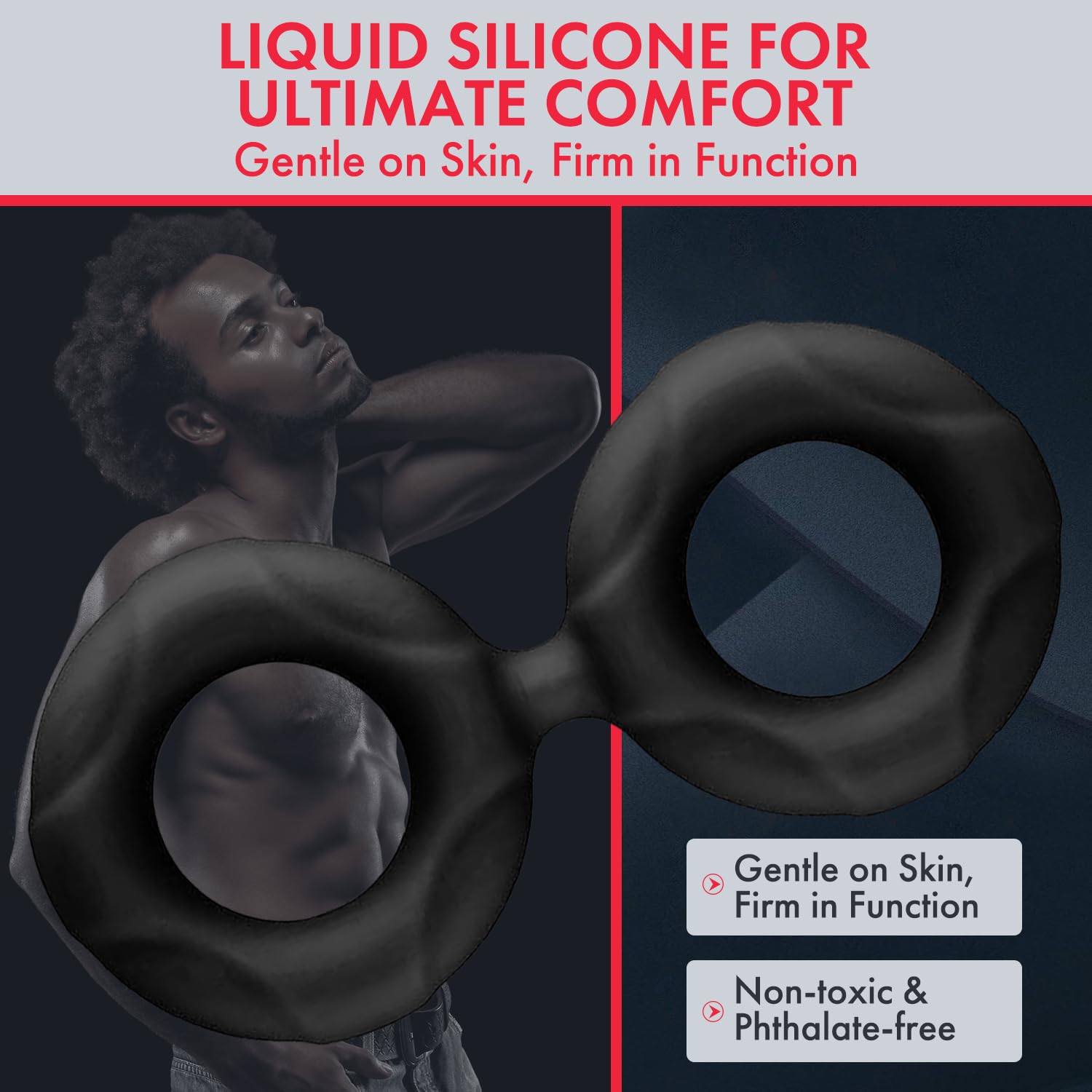Forto F-81:Double Ring Liqu Sili 47mm Bk