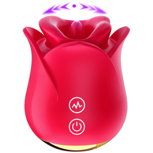 Vibrator Adult Sex Toys for Woman Neworld 3 in 1 Rose Sex Vibrator Stimulator with Licking Kissing Vibrating, Clitoral Nipple G