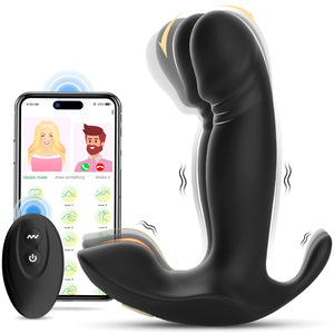 Sex Toy G Spot Vibrator Dildo -Wearable App Remote Control Panty Vibrators with 10 Quickly Wiggling & Vibrating Modes Anal Sex T