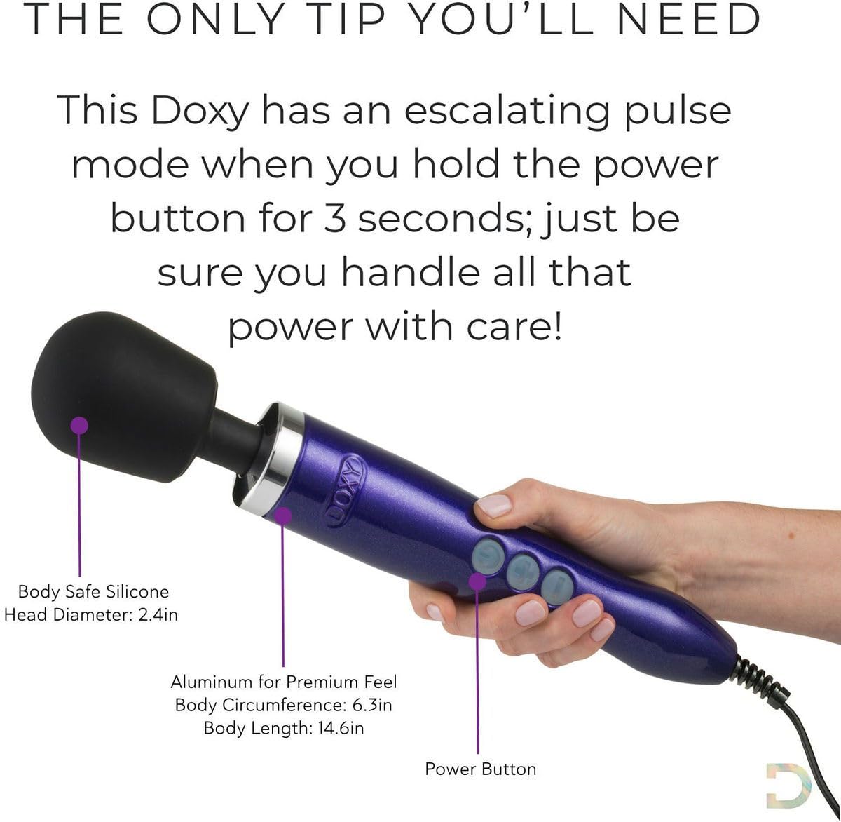 SB Doxy Die Cast Powerful Wand 1; Purple