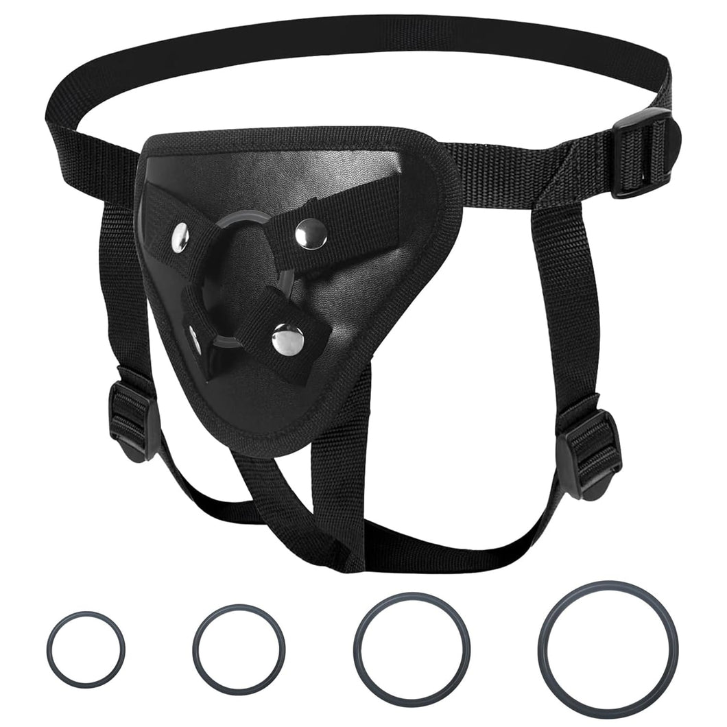 Adjustable Strap On Harness for Women and Men - Versatile Dildo Plus Size Strapon Harness for Couples, Lesbian, Gay, and Pegging