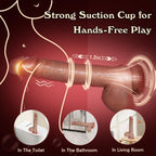 Thrusting Dildo Vibrators Sex Toys - 8.83'' Thrusting Vibrator Adult Toys for Women G Spot Vibrators, 2 in 1 Dildos Realistic Di