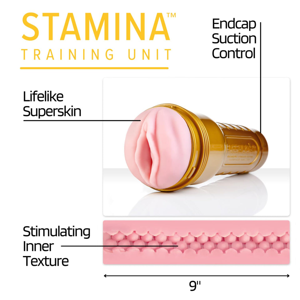 Fleshlight Stamina Training Unit | Men'S Performance Enhancement | Gold Masturbator