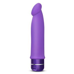 Blush Purity - 7.5 Inch Platinum Cured Puria Silicone G Spot Vibrator Dildo - Enveloped in Satin Smooth Ultrasilk - Powerful, No