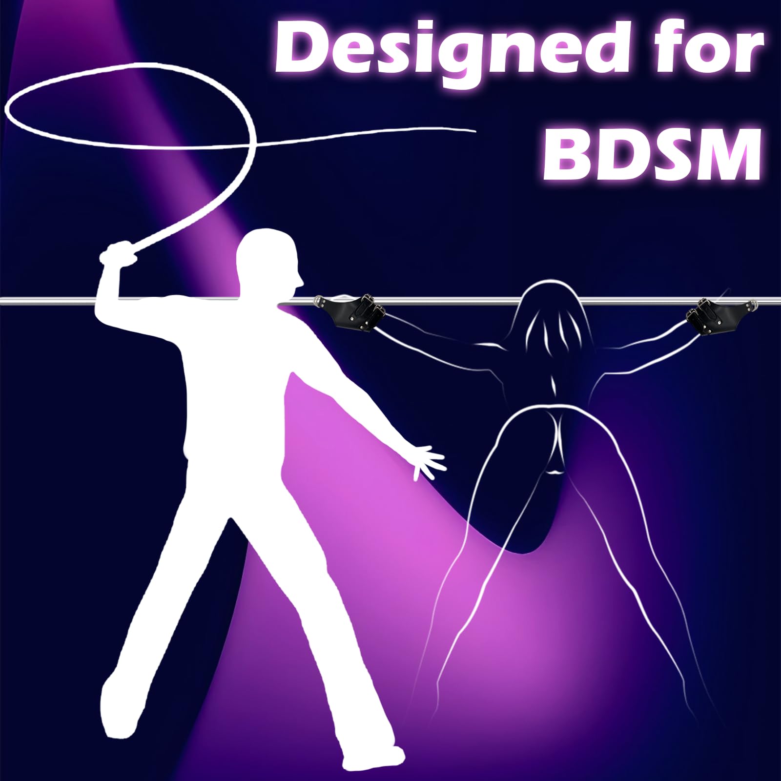 Bondage Cuffs Bondage Gear & Accessories Leather Wrist BDSM Handcuffs Restraint for Bed Restraints Adjustable Handcuff Straps SM