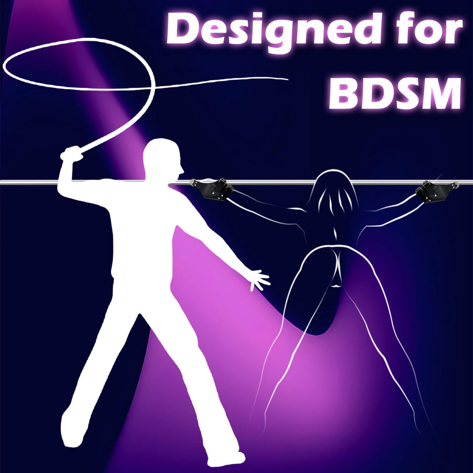 Bondage Cuffs Bondage Gear & Accessories Leather Wrist BDSM Handcuffs Restraint for Bed Restraints Adjustable Handcuff Straps SM