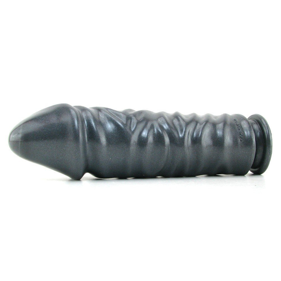Doc Johnson American Bombshell - Bunker Buster - Dildo Or Butt Plug With Suction Cup - Gunmetal Grey