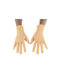 Seeksmile Adult Spandex Gloves Wrist Length Halloween Cosplay Costume Glove (Free Size, Beige)