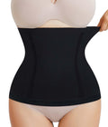 AOSBOEI Waist Trainer Shapewear Tummy Control Waist Cincher Girdle Body Shaper Postpartum Recovery Belt Belly Band Wrap (Black, 