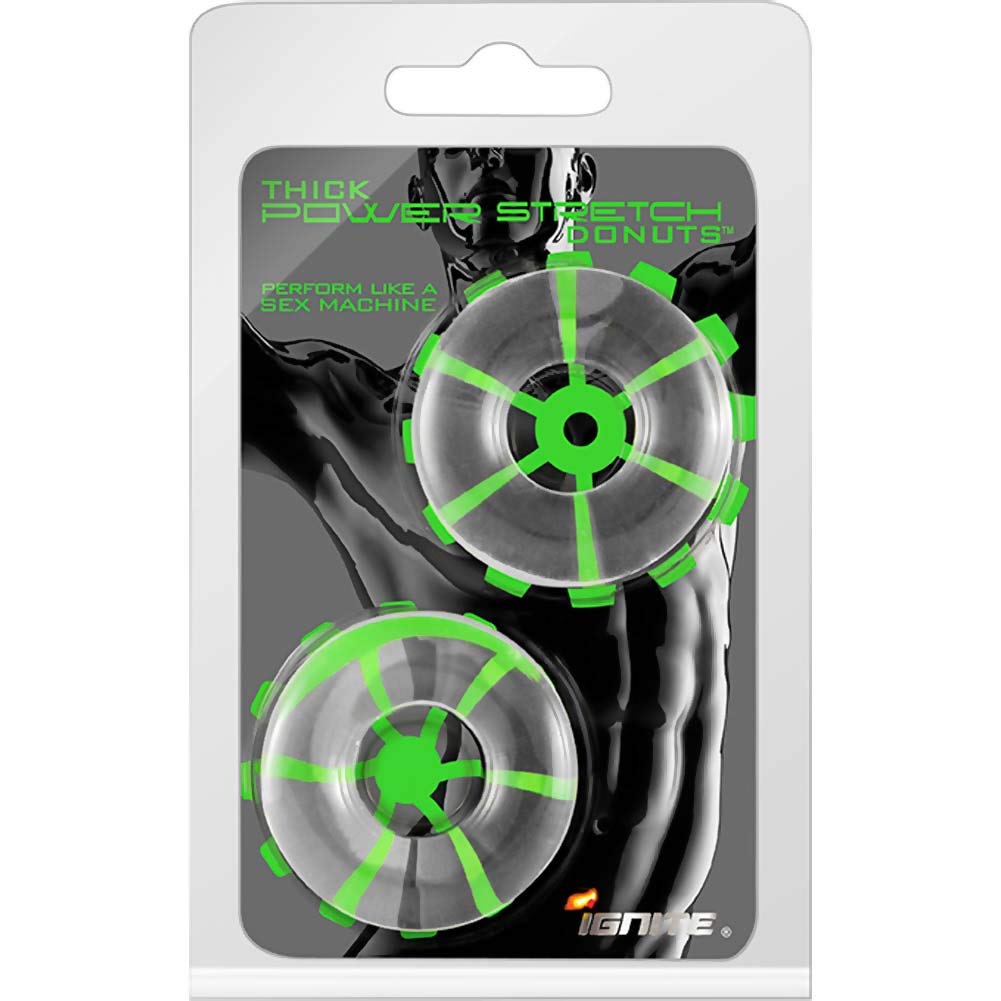 Ignite Thick Power Stretch Donuts, Clear